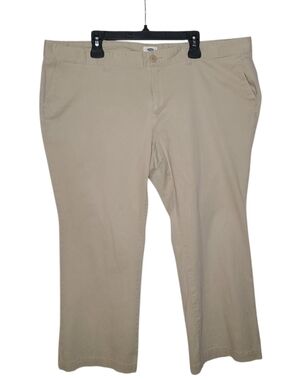 Old Navy Plus Size 22 Short Bootcut Khaki Pants Stretch Tan Chino
